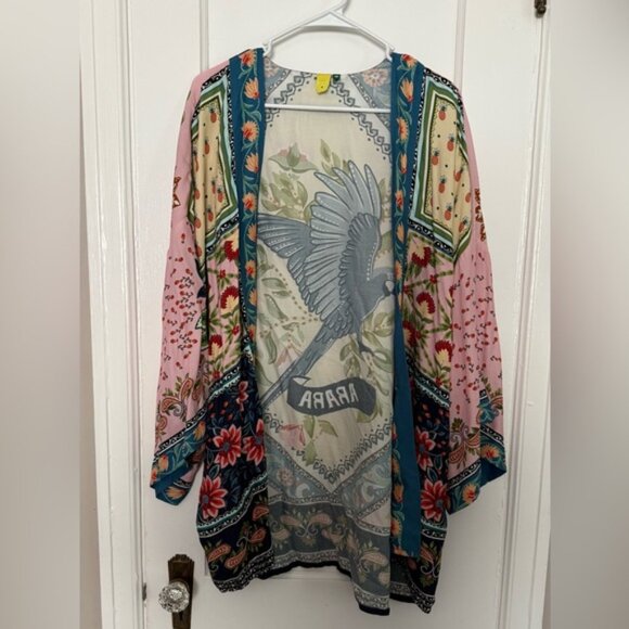 Farm Rio Blue Macaw Kimono - Picture 5 of 7